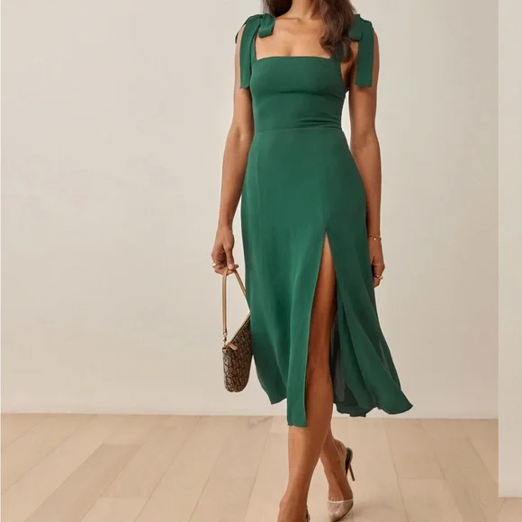 David Jones Reformation Twilight Dress in Emerald, Size 2 US